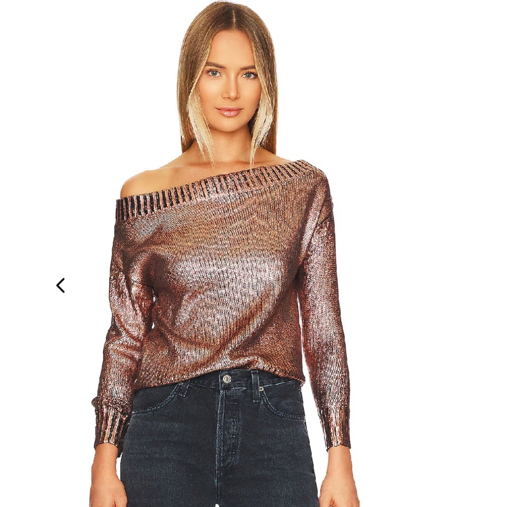 NWOT Superdown Rose Gold Marla Sweater SZ: M Original Price: $188